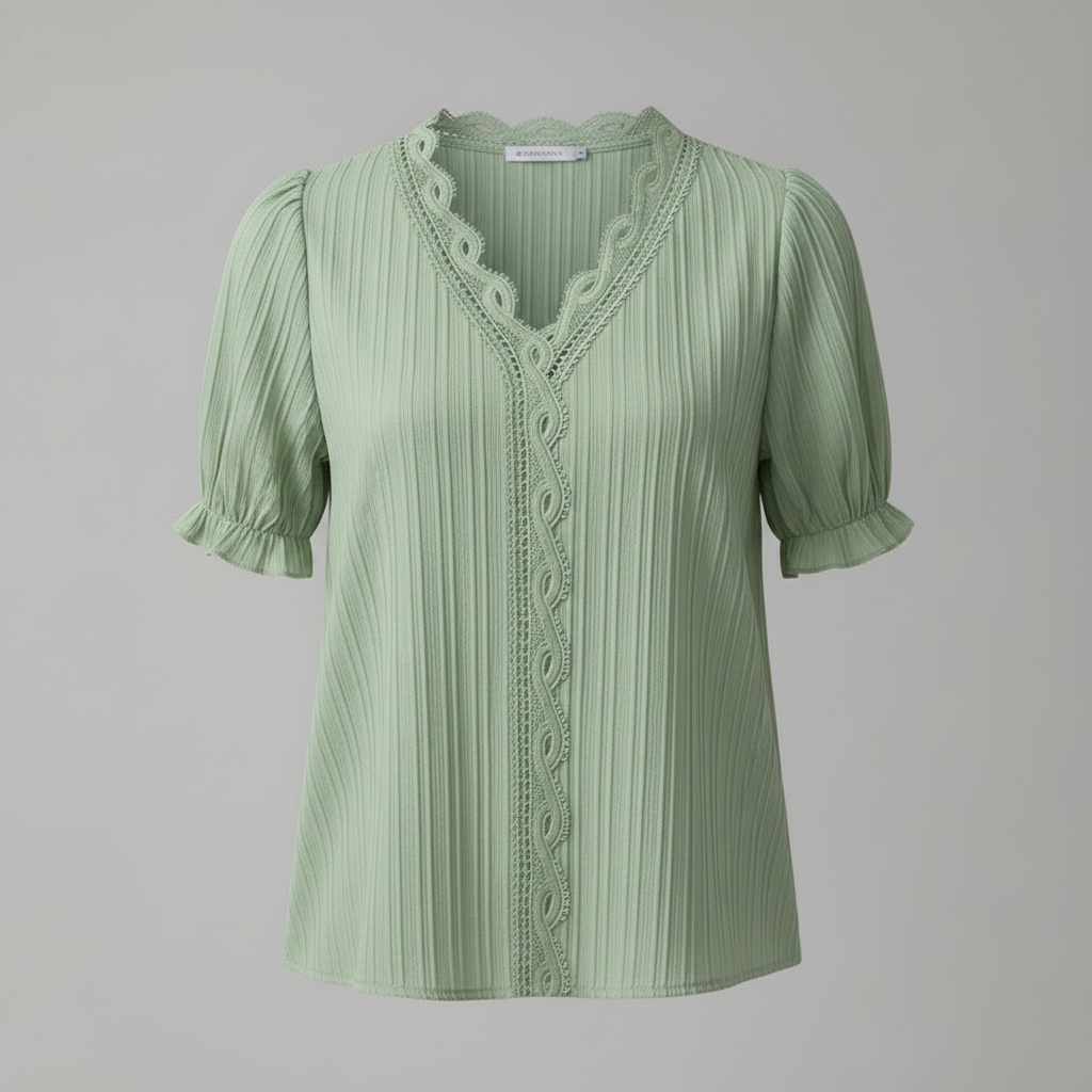 Elegant Puff Sleeve Blouse | Women's Summer Top Plus Size