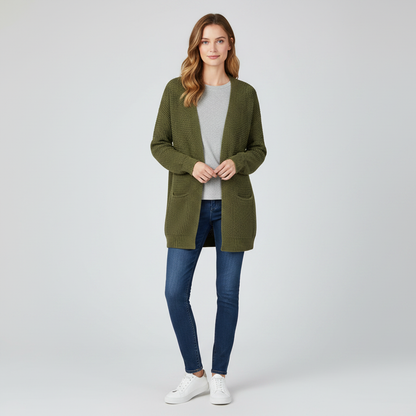 Elegant Black Cashmere Cardigan | Women's Cardigan Sweater