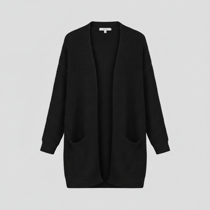 Elegant Black Cashmere Cardigan | Women's Cardigan Sweater
