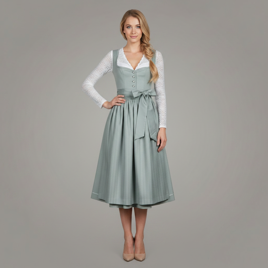 Elegant Dirndl Dress | Women's Oktoberfest Costume Outfit