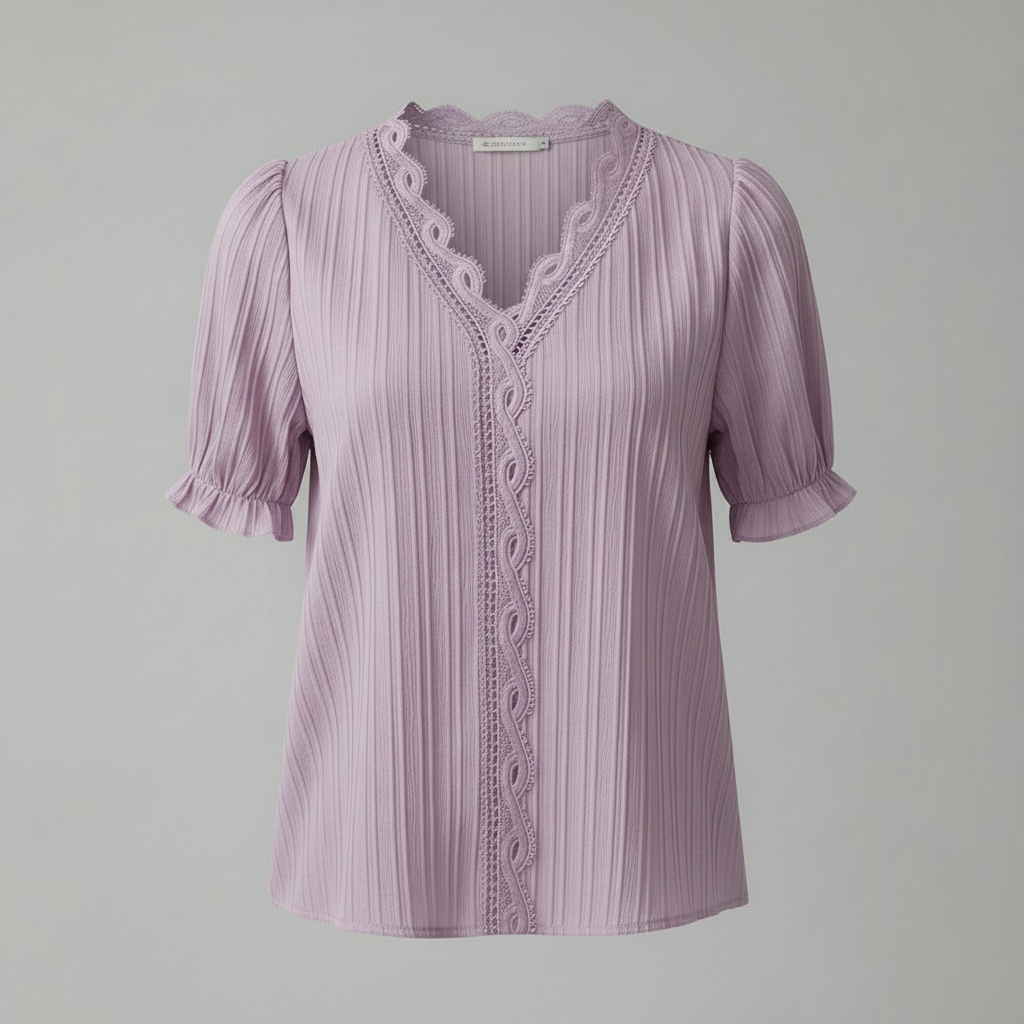 Elegant Puff Sleeve Blouse | Women's Summer Top Plus Size