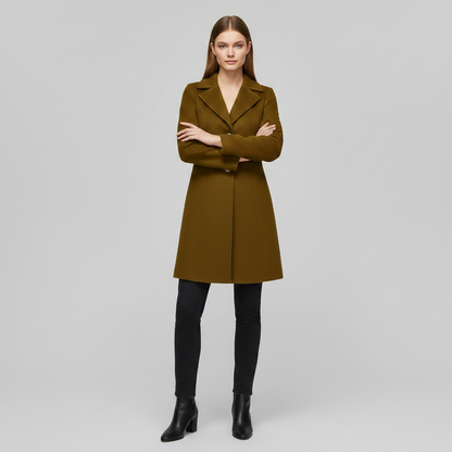 Elegant Women's Coat with Buttons | Winter Coats Women