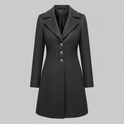 Elegant Women's Coat with Buttons | Winter Coats Women