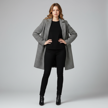 Elegant Wool Coat | Women's Long Winter Coat