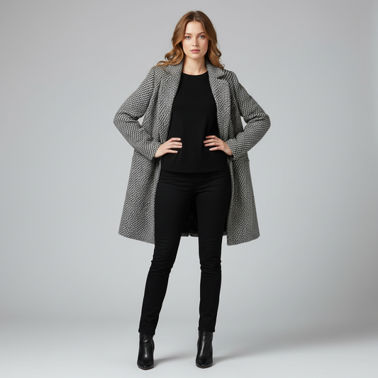 Elegant Wool Coat | Women's Long Winter Coat