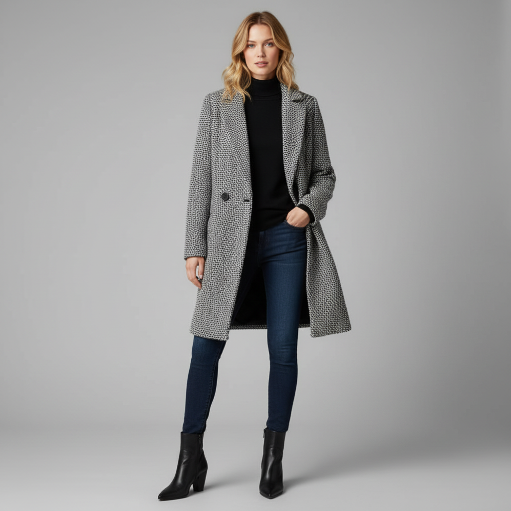 Elegant Wool Coat | Women's Long Winter Coat