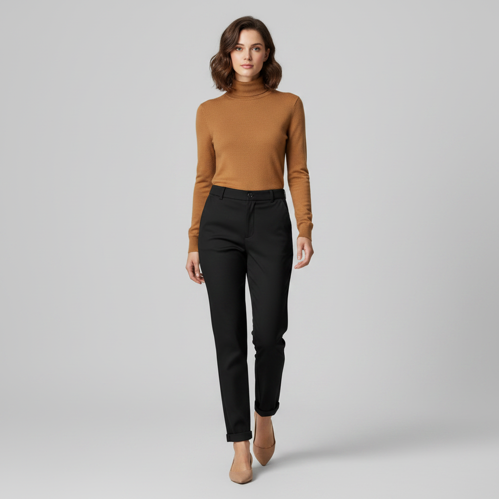 High Waist Women's Suit Trousers | Elegant Office Attire