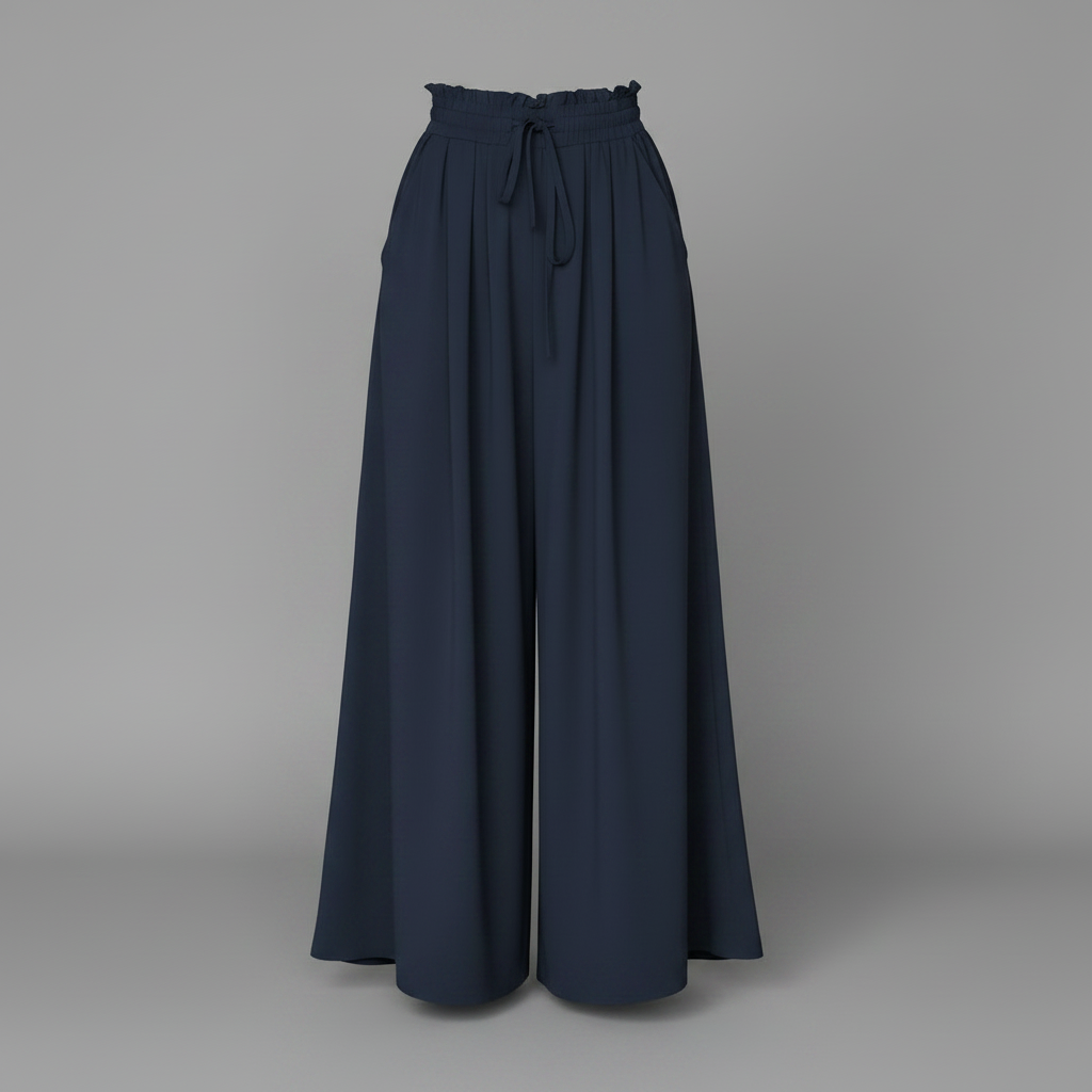 Linen Wide Leg Pants Women | Comfortable Black Trousers
