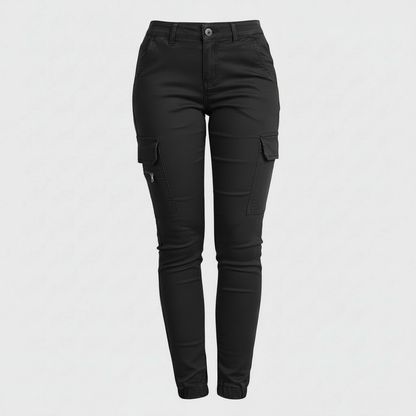 Modern Black Cargo Pants for Women | Trendy Urban Trousers