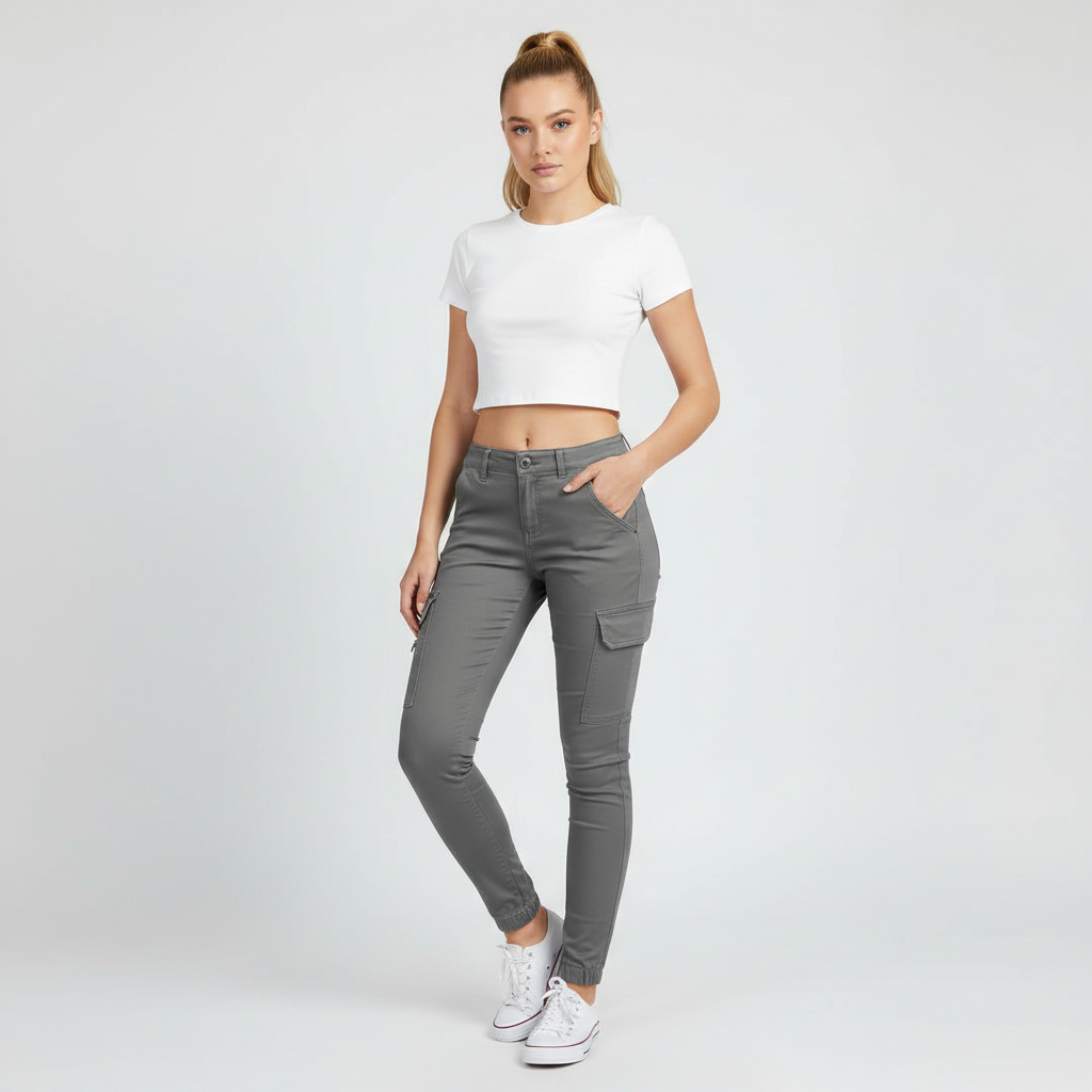 Modern Black Cargo Pants for Women | Trendy Urban Trousers