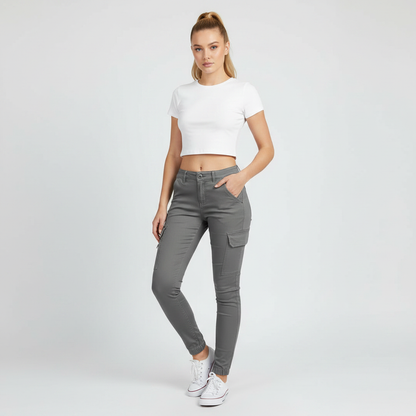 Modern Black Cargo Pants for Women | Trendy Urban Trousers