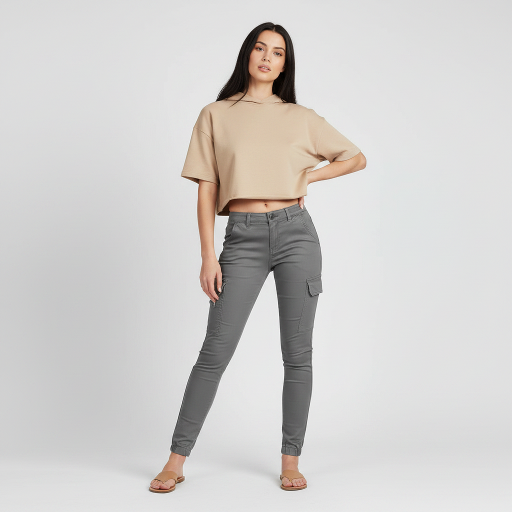 Modern Black Cargo Pants for Women | Trendy Urban Trousers