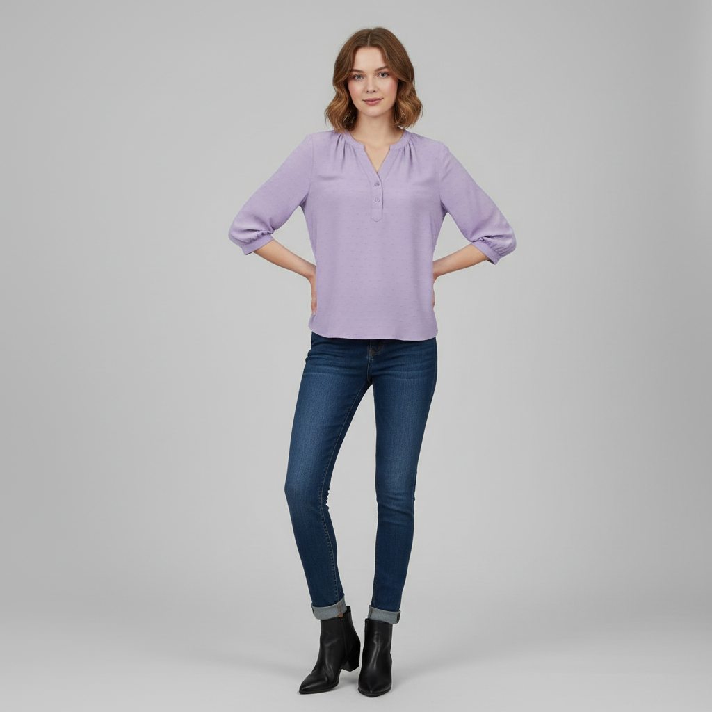 Silky Patchwork Women's Blouse | Versatile Summer Top