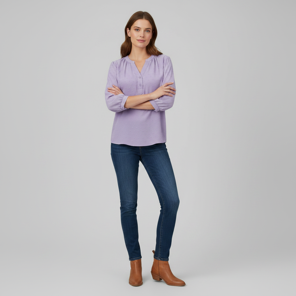 Silky Patchwork Women's Blouse | Versatile Summer Top