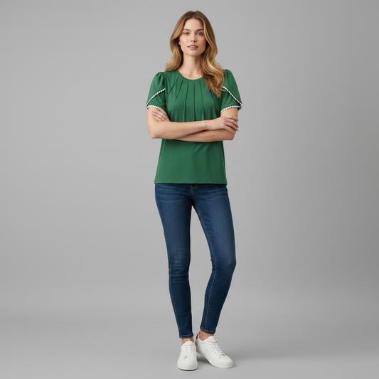 Vanessa Blouse | Women's Top Casual Summer Cotton Blouse