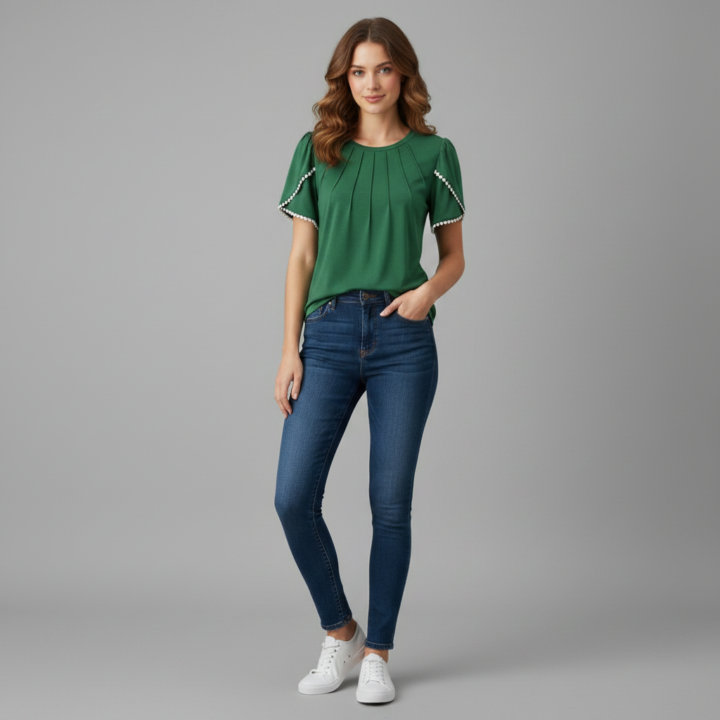 Vanessa Blouse | Women's Top Casual Summer Cotton Blouse