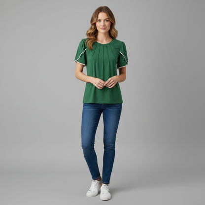 Vanessa Blouse | Women's Top Casual Summer Cotton Blouse